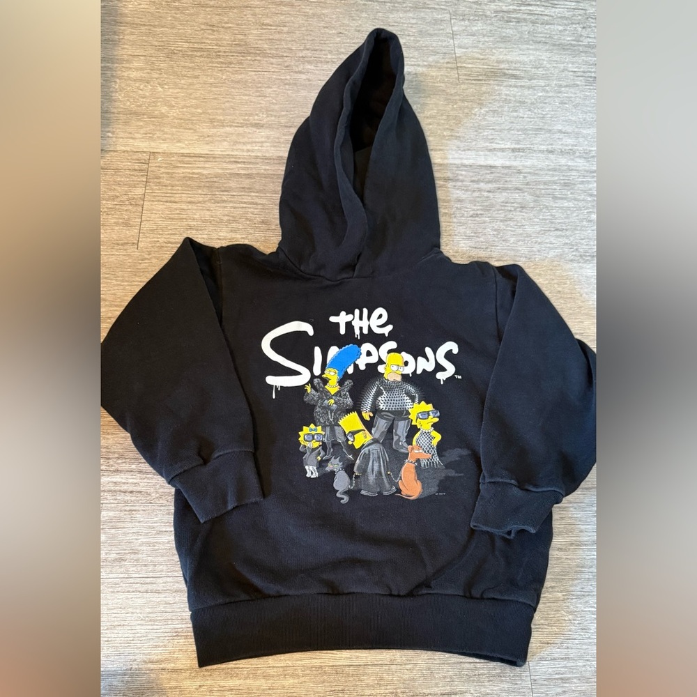 Balenciaga kids hoodie Simpsons edition
